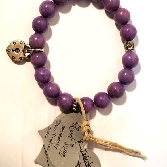 Purple Jadeite Bracelet - Picture 1 of 3